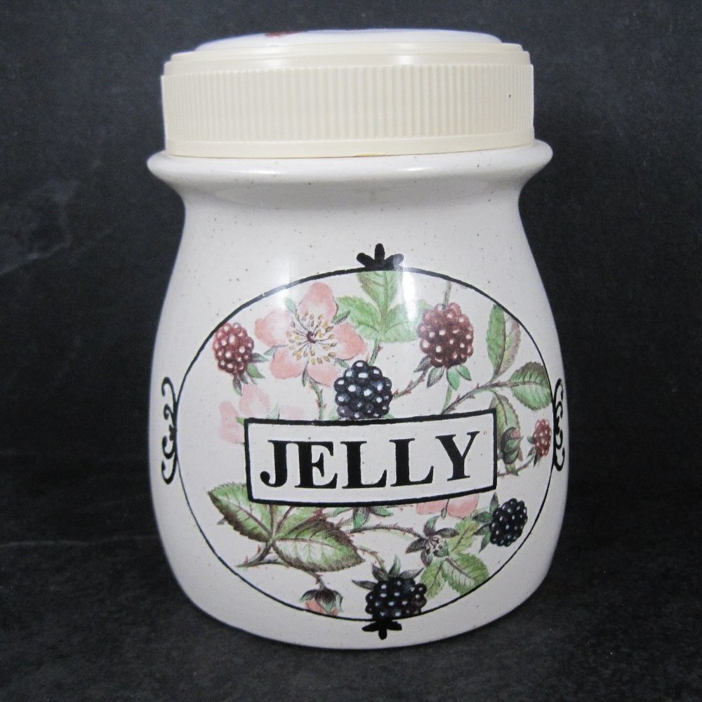 Ceramic Jelly Jar Cottagecore NOS